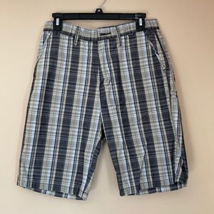 Hurley plaid shorts